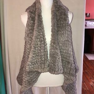 Faux fur vest